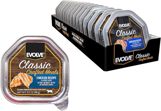 Evolve Classic Crafted Meals Chicken Recipe Cat Food (Pack of 15)