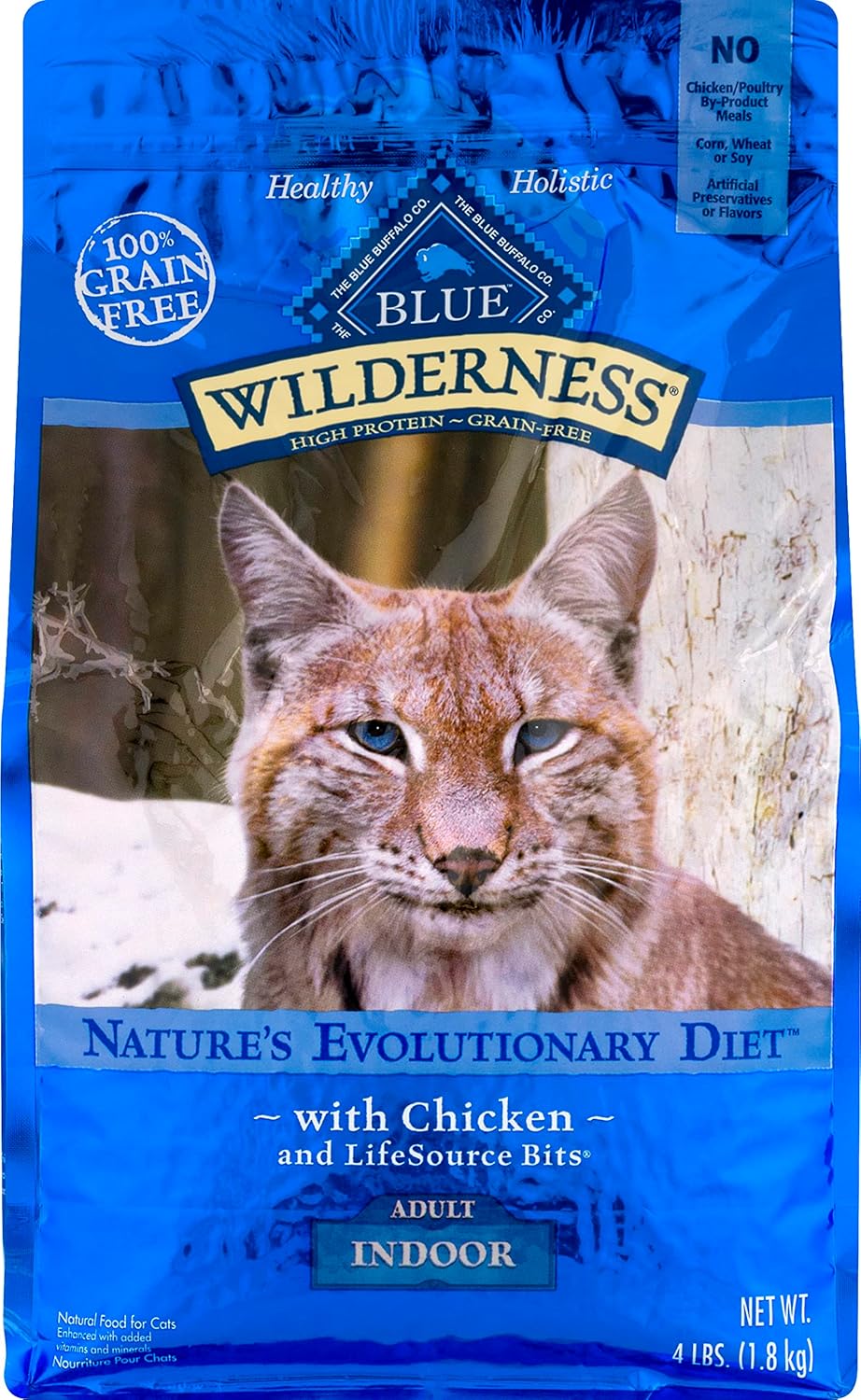 Blue Buffalo, Food for Cats Natural with Chicken Indoor Adult, 64 Ounce