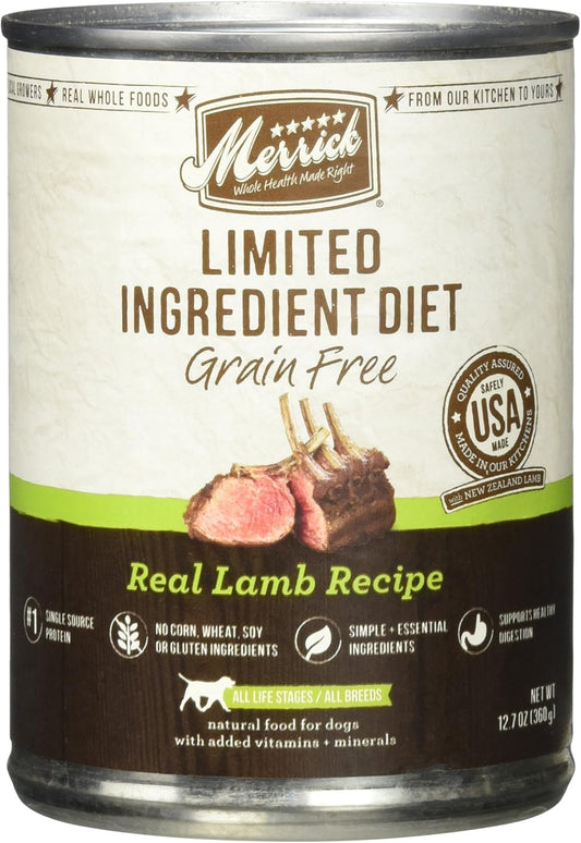 Merrick Limited Ingredient Diet - Real Lamb Recipe - 12.7 Oz - 12 Ct