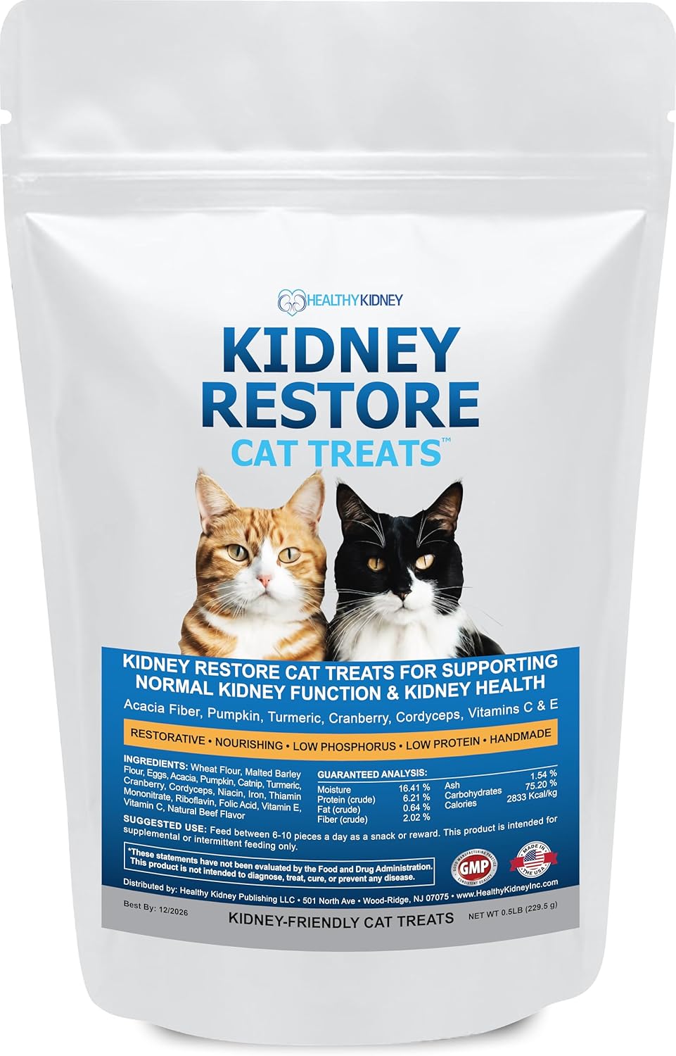 Kidney Restore Cat Treats Tuna: Restorative Cat Treats for Kidney Issues, Low Protein Treats for Any Kidney Diet Cat Food