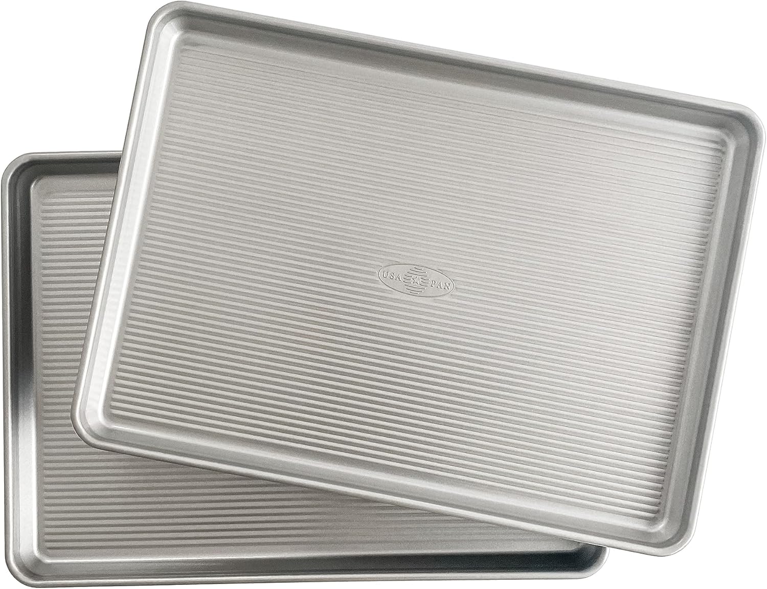 USA Pan Global Nonstick Aluminum Half Sheet Pan, Set of 2