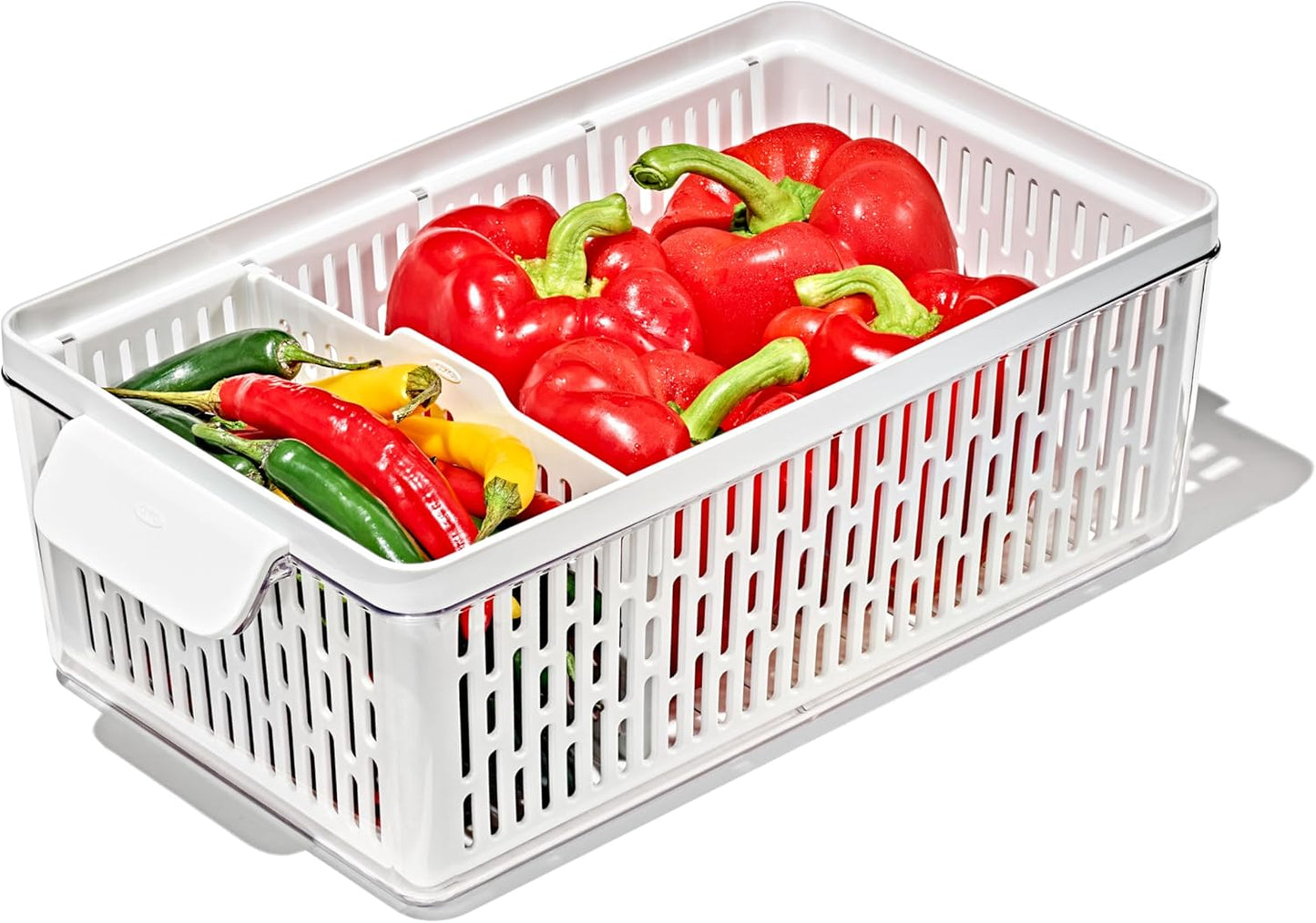 OXO Good Grips Produce Saver \u2013 Medium Bin, 13.8 x 7.4 x 4.7 in, White