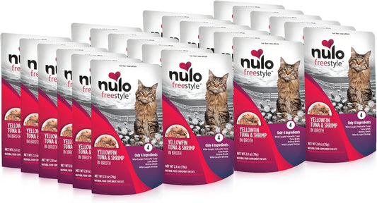 Nulo Freestyle Cat & Kitten Wet Cat Food Pouch, Premium All Natural Grain-Free Soft Cat Food Topper with Amino Acids for Heart Health and High Animal-Based Protein