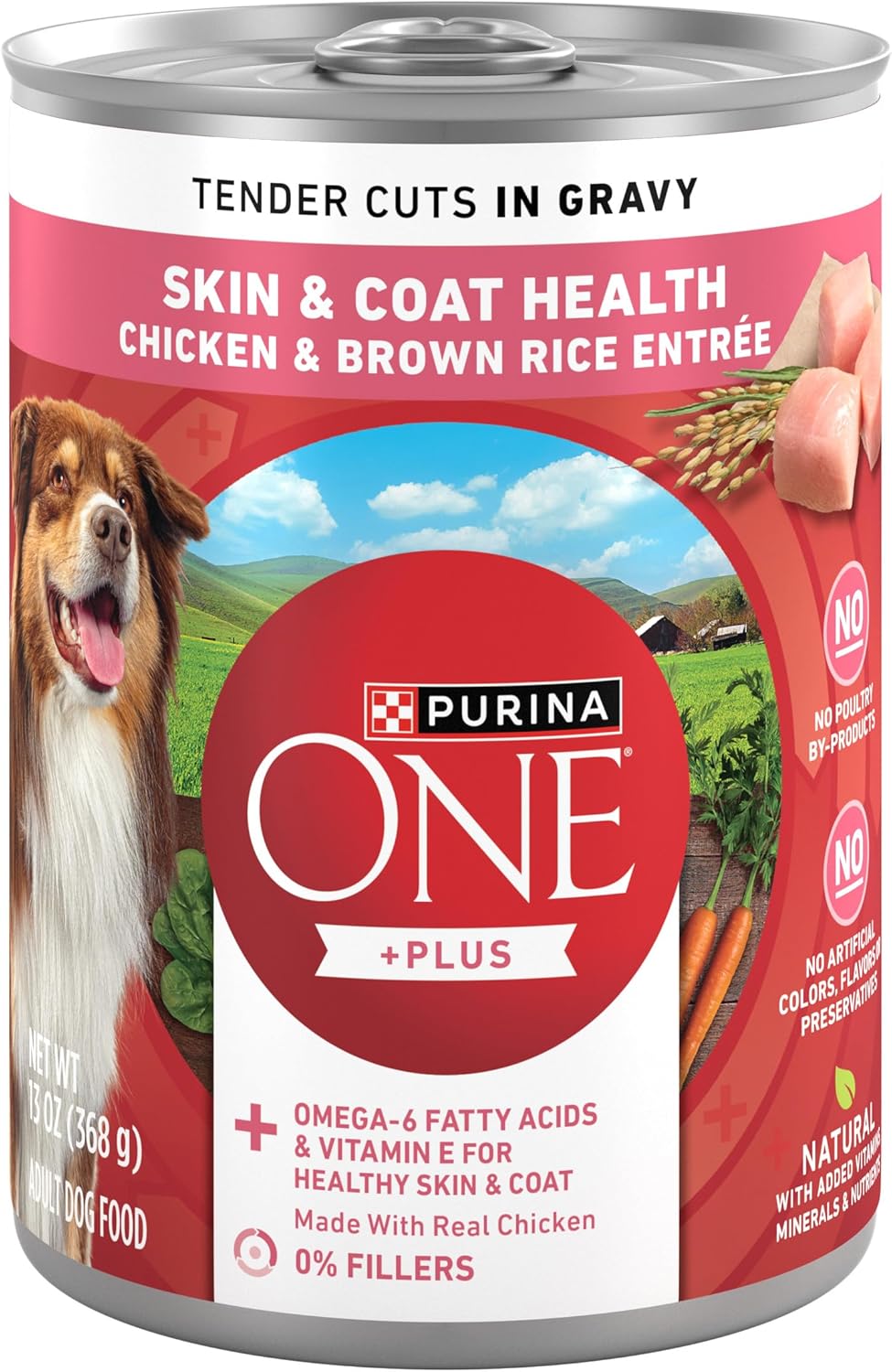 Purina ONE Tender Cuts Skin & Coat Puppy ​​Chicken & Brown Rice Wet Dog Food - 13 oz. Can