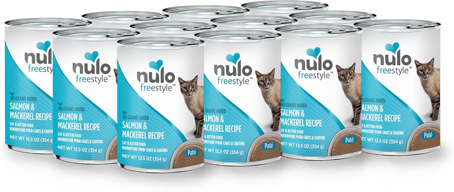 Nulo Freestyle Cat & Kitten Wet Pate Canned Cat Food, Premium All Natural Grain-Free, with 5 High Animal-Based Proteins and Vitamins to Support a Healthy Immune System and Lifestyle