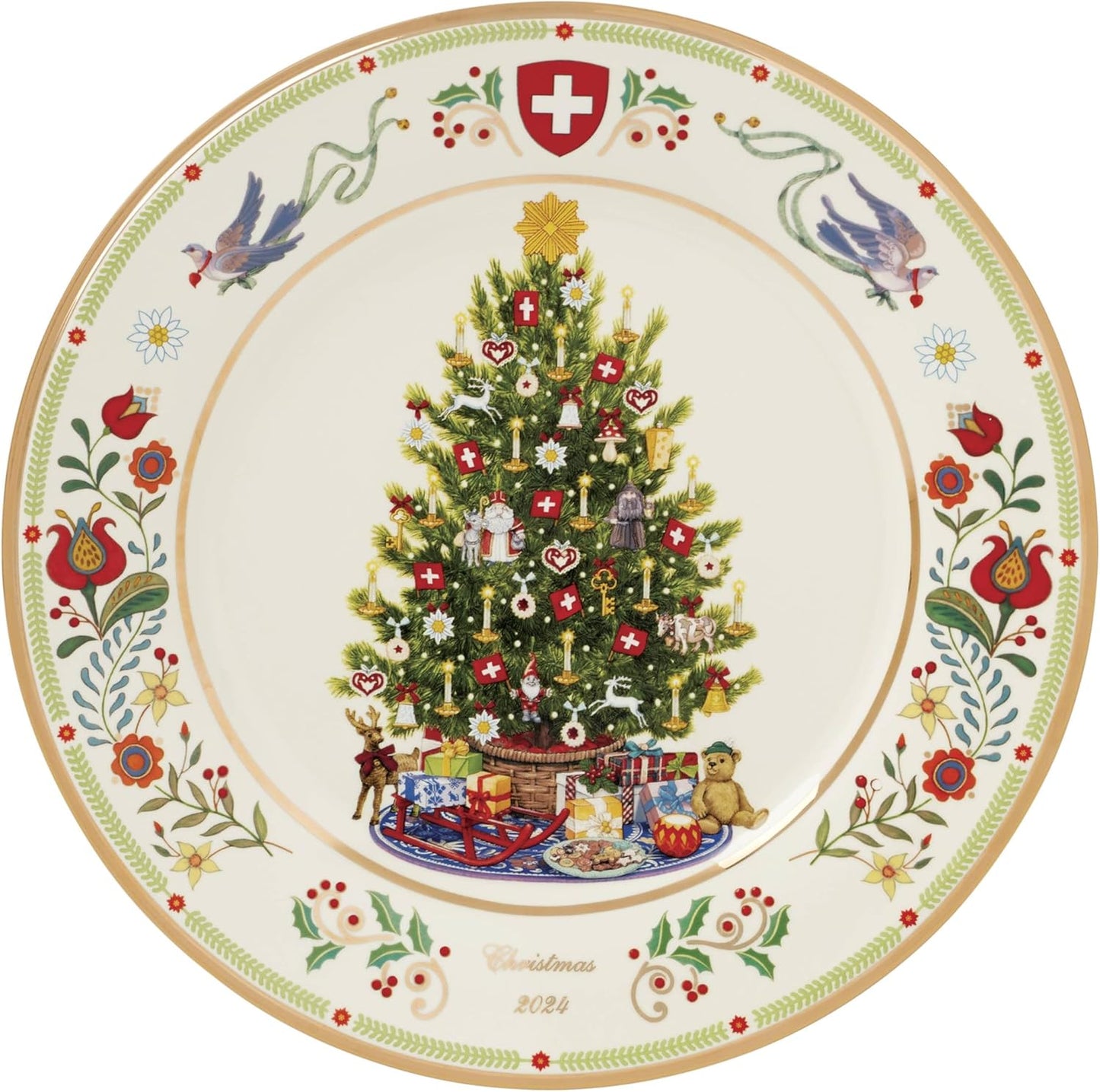 Lenox 896240 2024 Trees Around The World Plate Switzerland