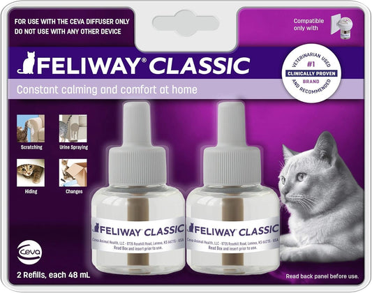 FELIWAY 30 Day Diffuser Refill for Cats, Pack of 2, 2 CT