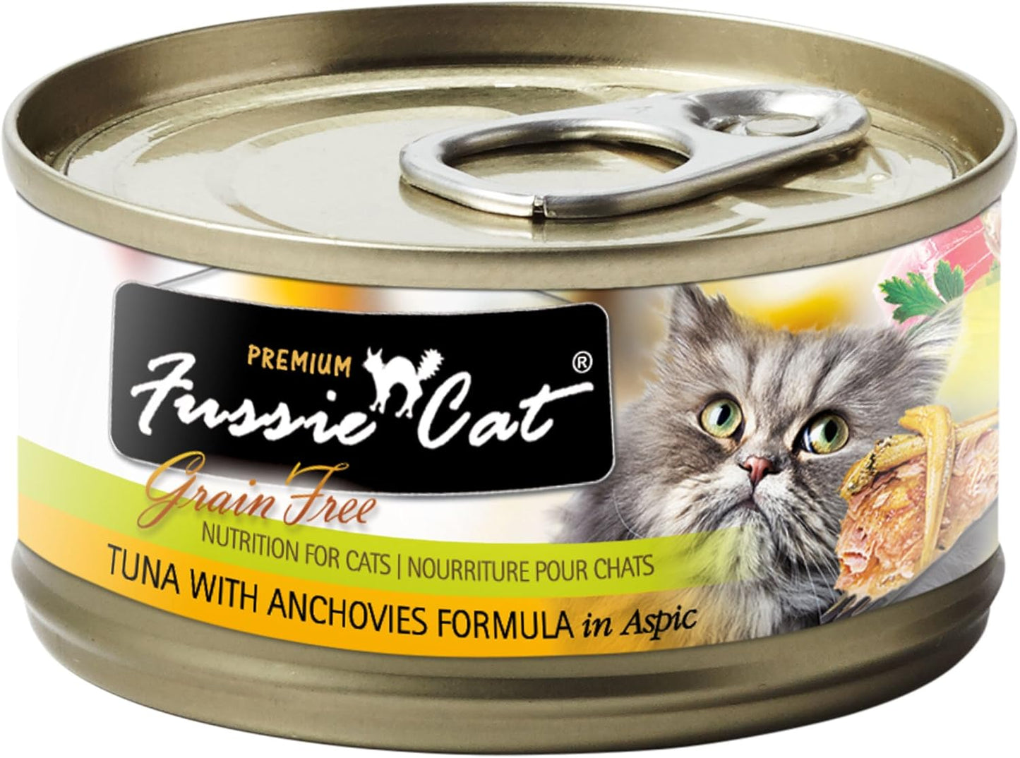 Fussie Cat Tuna & Anchovy Case 24 2.8Oz Can