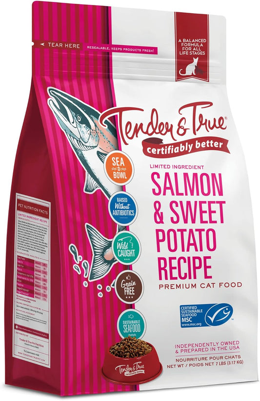 Tender & True Salmon & Sweet Potato Recipe Cat Food, 7lb