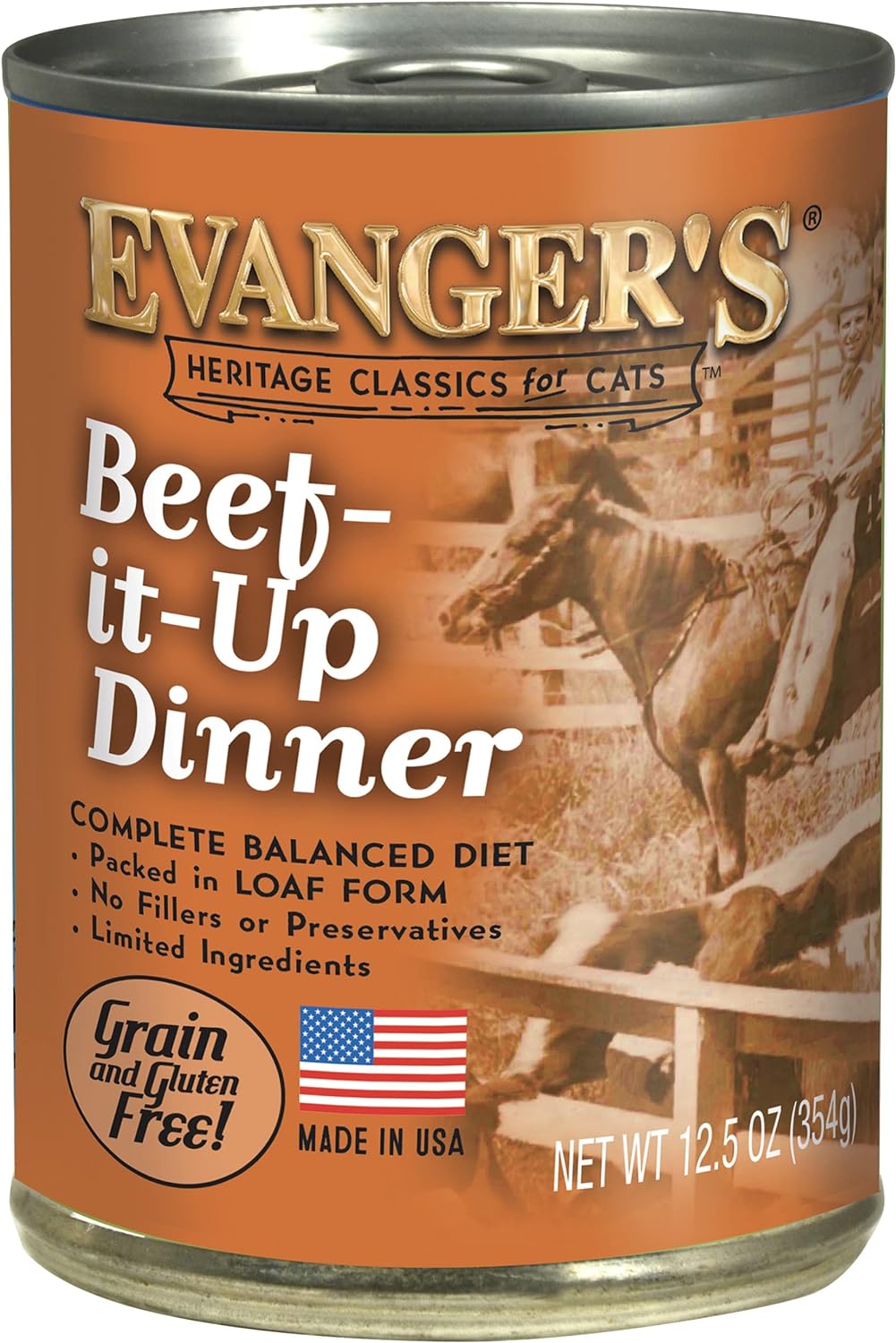 Evanger's Heritage Classics Beef It Up Dinner for Cats - 12, 12.5 oz cans