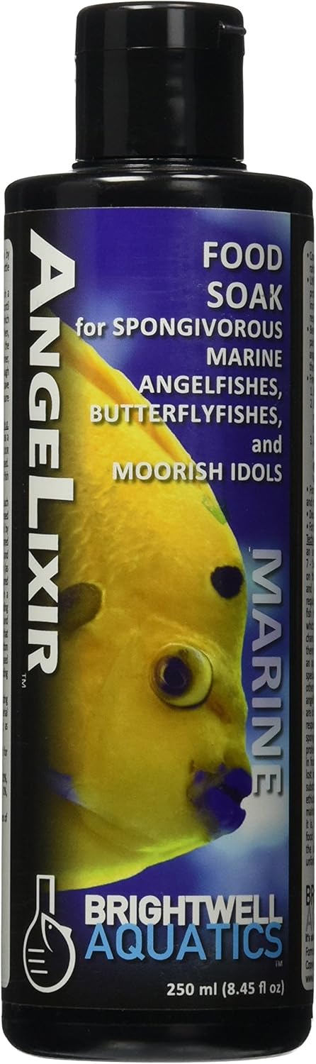 Brightwell Aquatics Angelixir - Free-Form Amino Acid Food Soak for Spongivorous Marine Fishes, 250ml