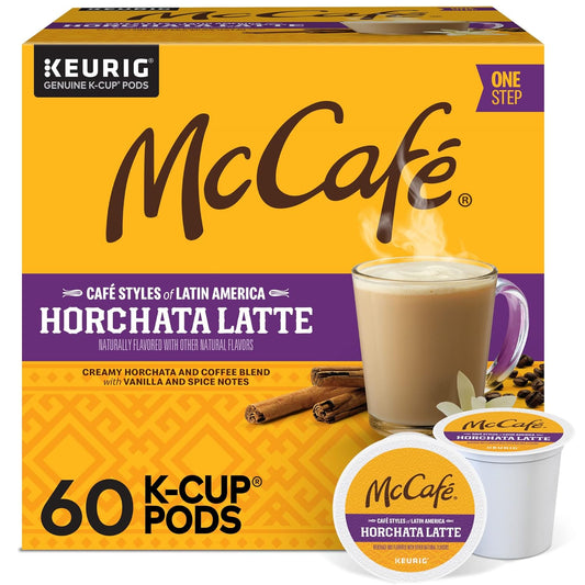 McCafe Cafe Styles of Latin America Horchata Latte, Keurig Single Serve K-Cup Coffee Pods, 10 Count (Pack of 6)