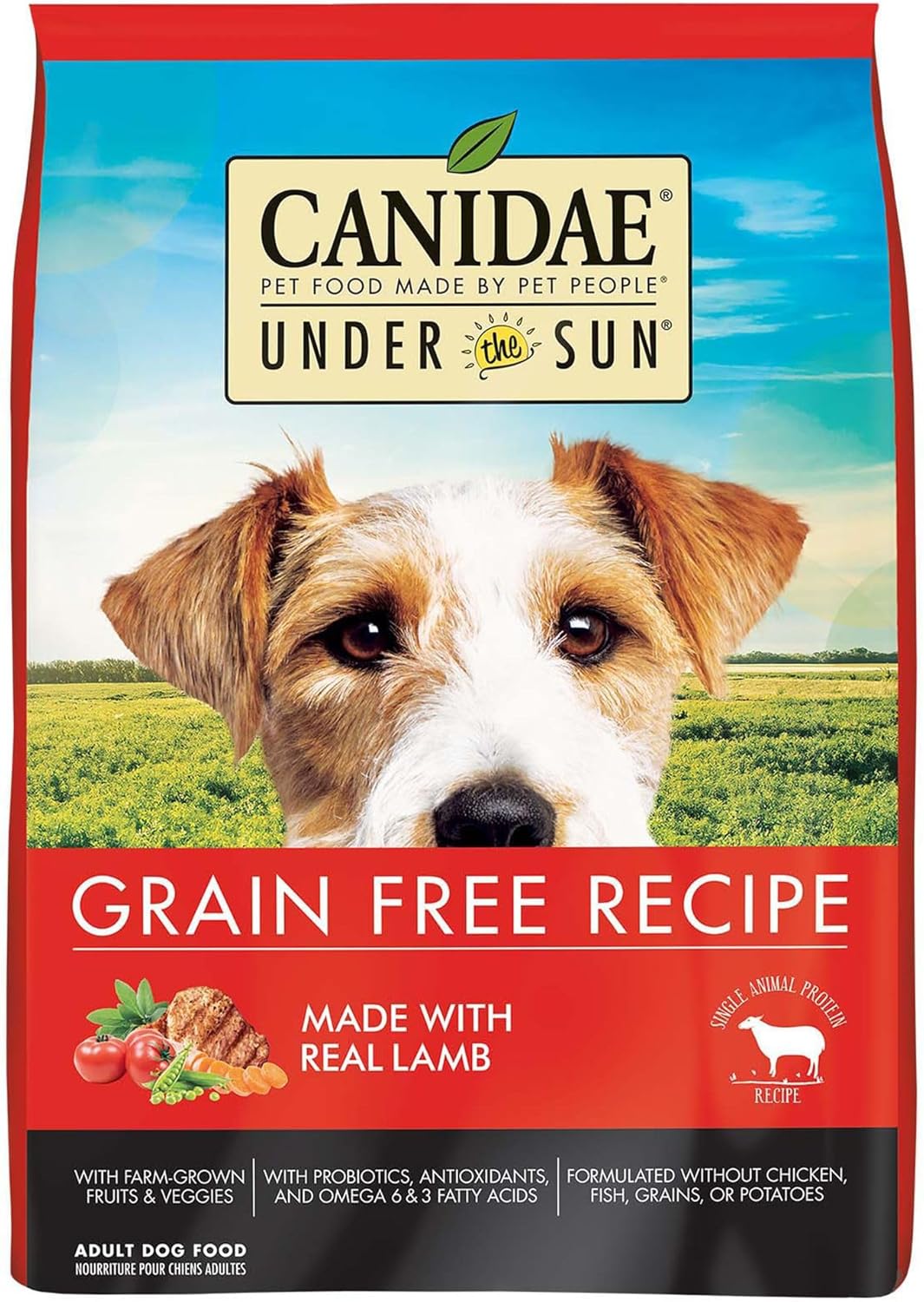 CANIDAE, Under The Sun, Grain Free Recipe Made with Real Lamb Dog Dry 40 lbs.