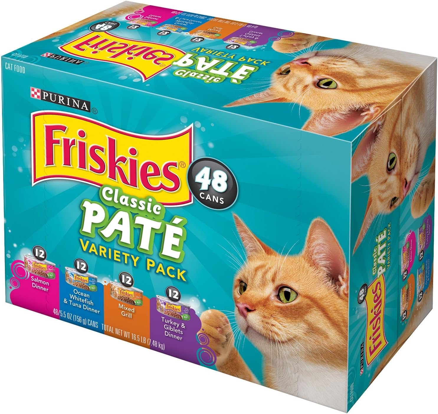 #1 Friskies Original Loaf Variety Pack Canned Cat Food (48/5.5-Oz Cans)