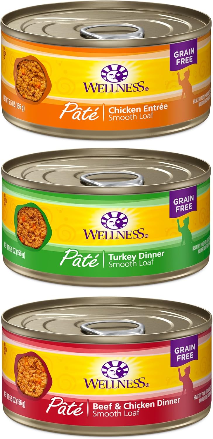 Health Pate Cat Food Variety Bundle 5 Ounce - 3 Flavors (12 cans)