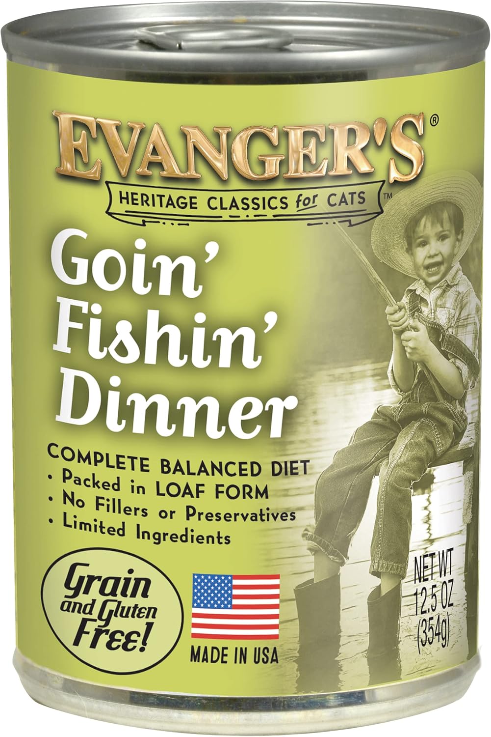 Evanger's Heritage Classics Goin' Fishin' Dinner for Cats - 12, 12.5 oz cans