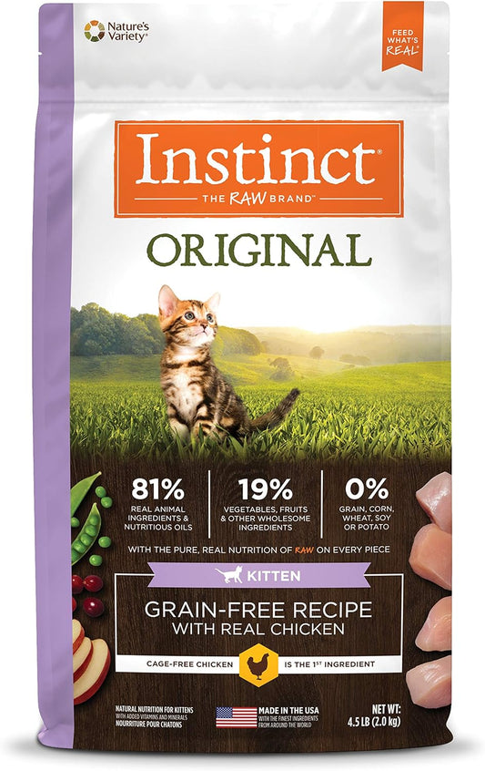 Original Grain- Free Recipe with Real Chicken - Kitten, 4.5 Pound (Pack of 1)