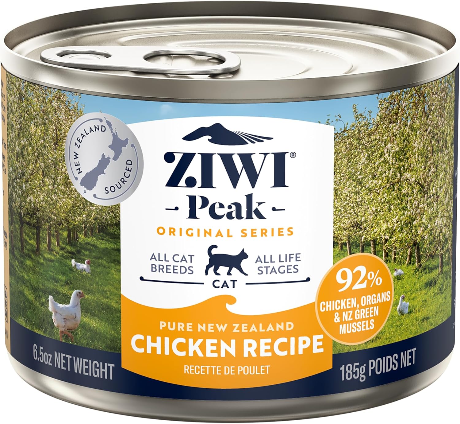 Ziwi Peak, Canned Wet Cat Food All Natural High Protein, Grain Free, Limited Ingredient, with Superfoods, 6.5 Ounce (Pack of 12)