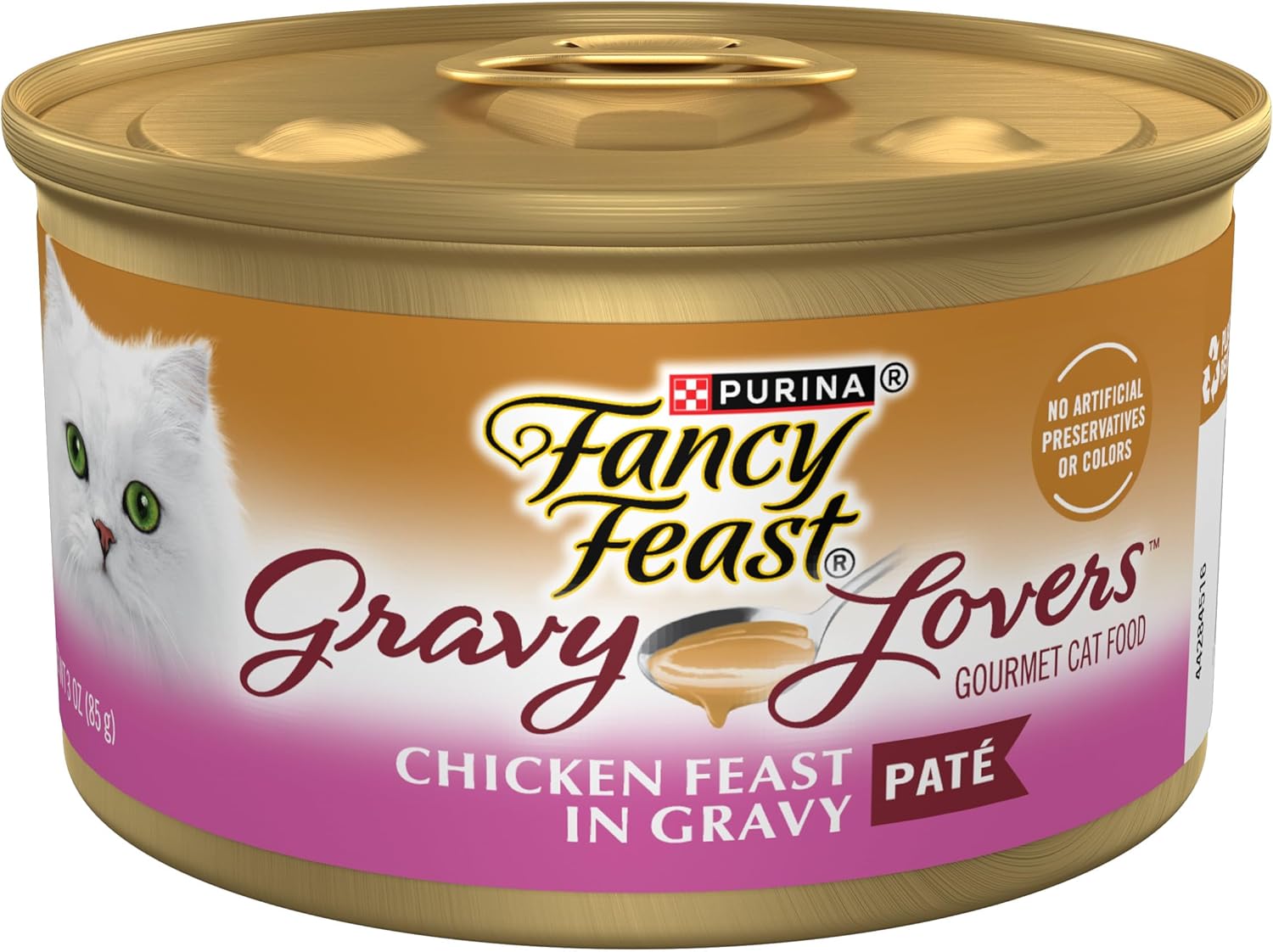 Purina Fancy Feast Gravy Lovers Chicken Feast Pate in Wet Cat Food Gravy - (Pack of 24) 3 oz. Cans