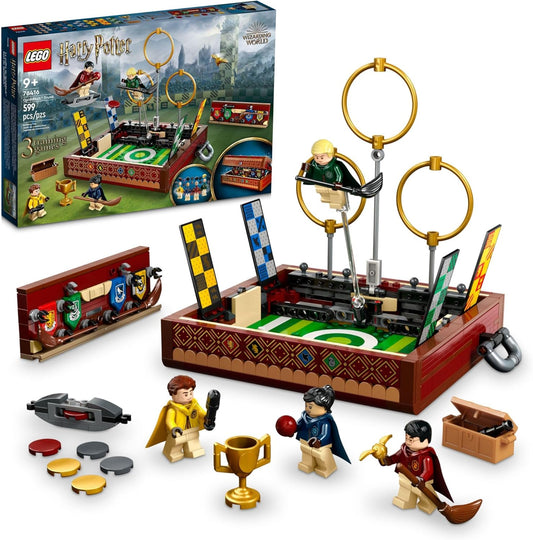 LEGO Harry Potter Quidditch Trunk 76416 Buildable Harry Potter Toy; Birthday Gift Idea for Kids Aged 9+; Open the Buildable Box to Reveal a Quidditch Playing Arena; Includes 4 Customizable Minifigures