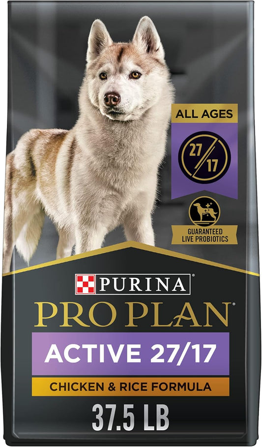 Purina Pro Plan Active, High Protein Dog Food, SPORT 27\/17 Chicken & Rice Formula - 37.5 lb. Bag