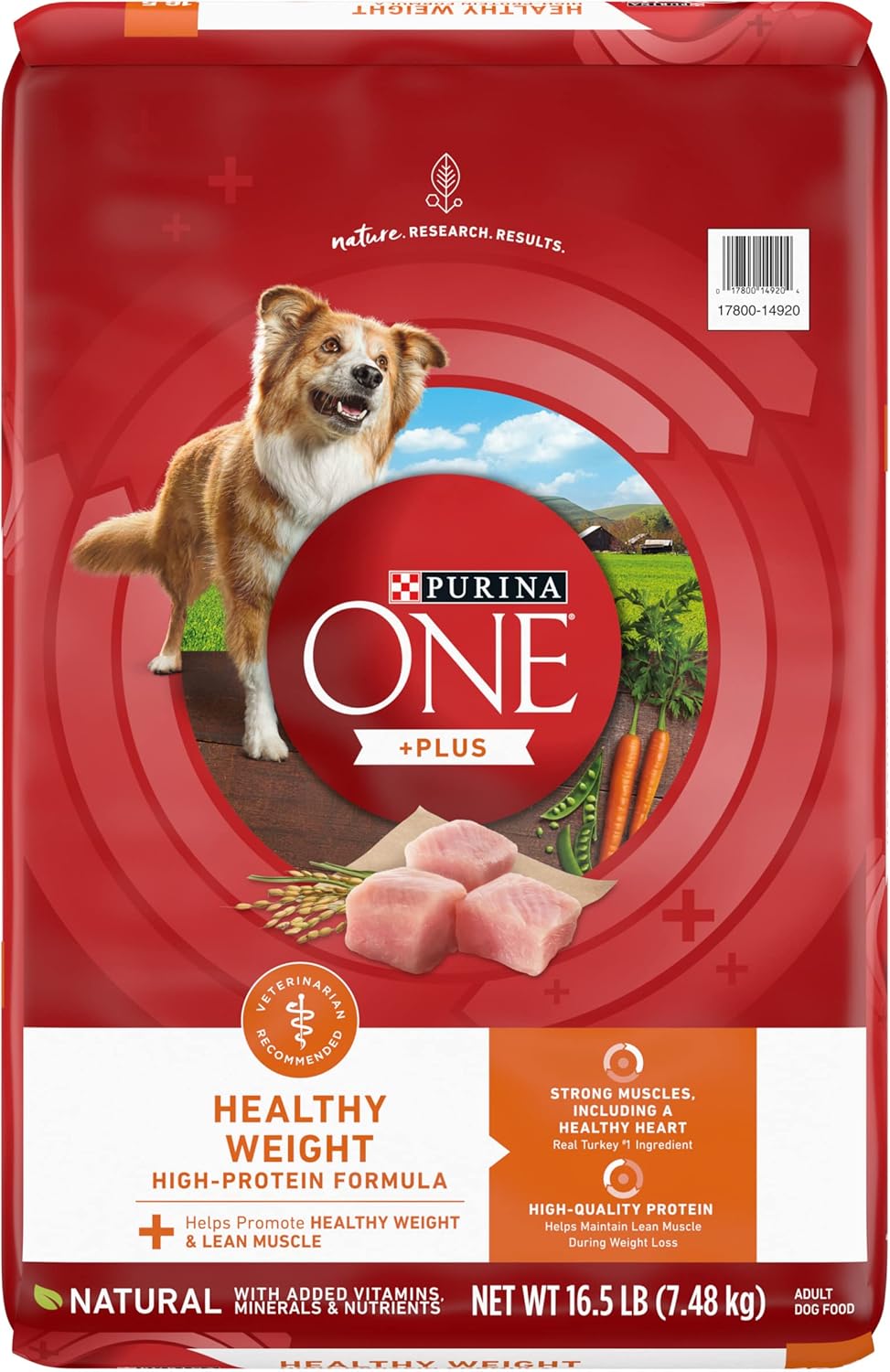 Purina ONE Plus Healthy Weight High-Protein Dog Food Dry Formula - 16.5 lb. Bag