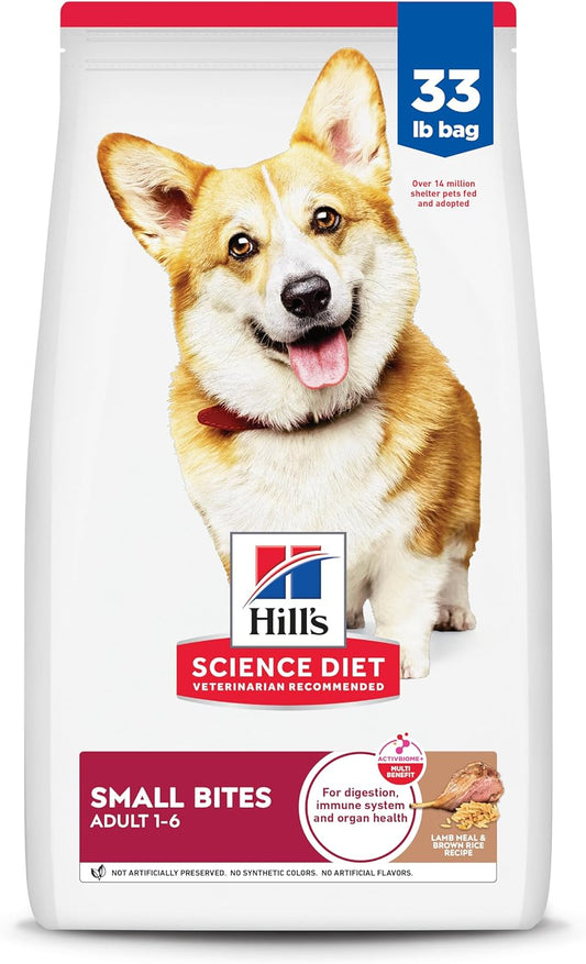 Hill's Science Diet Adult Small Bites Lamb Meal & Brown Rice Recipe Dry Dog Food 33 lbs.