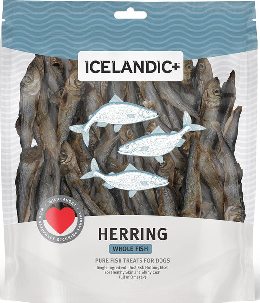 Icelandic+ Herring Whole Fish Dog Treat 9-oz Bag