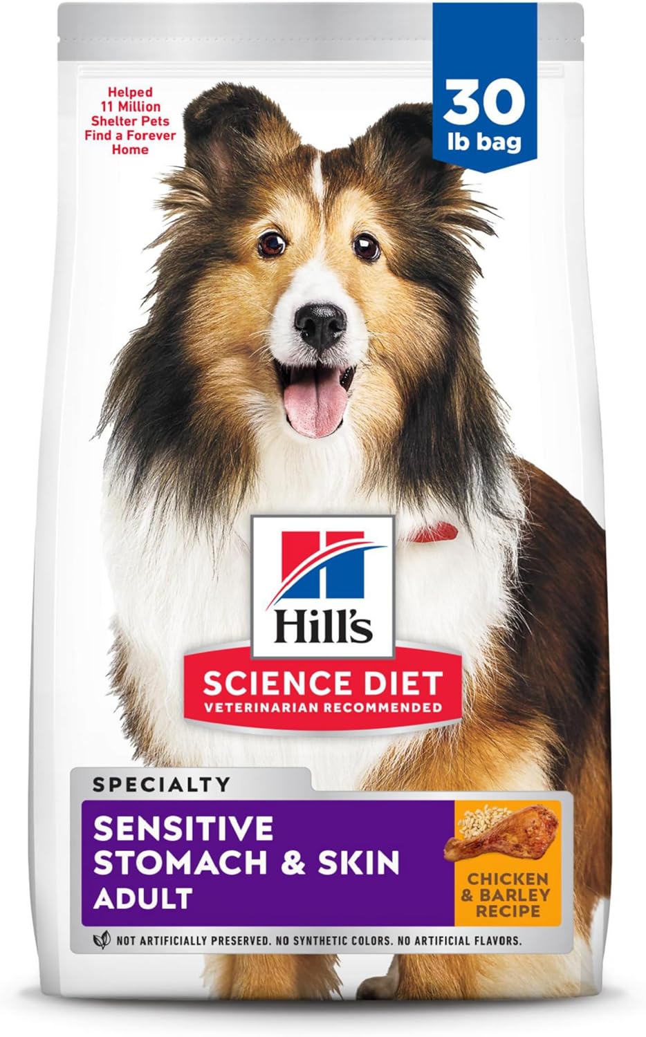 Hill's Science Diet Adult Sensitive Stomach & Skin Chicken Recipe Dry Dog Food 30 lbs.