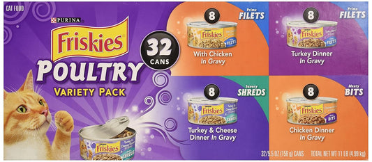 Friskies Purina Poultry Variety Pack, 11 lb