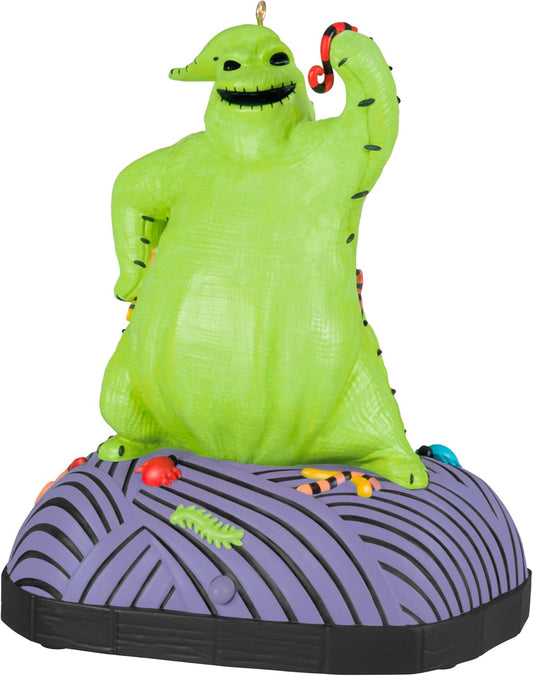 Hallmark Keepsake Christmas Ornament 2024, Disney Tim Burton's The Nightmare Before Christmas Oogie Boogie With Sound and Motion, Gifts for Disney Fans