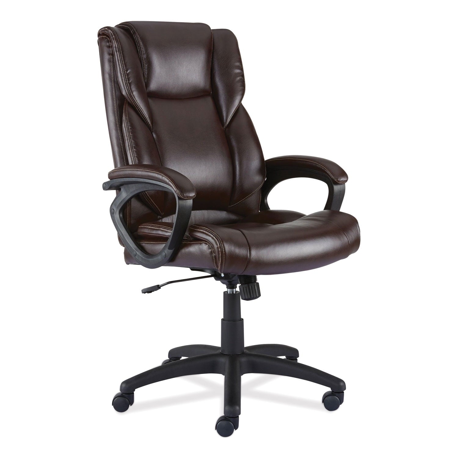 Alera Brosna Series Mid-Back Task Chair, Supports Up to 250 lb, Brown