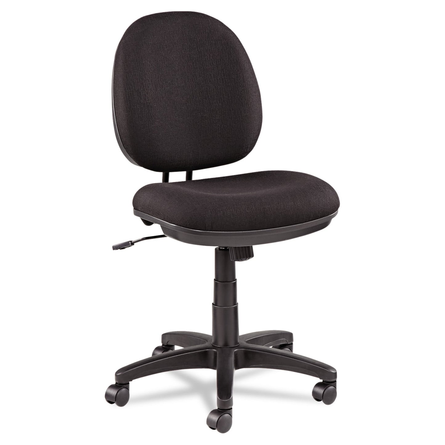 Alera Interval Series Swivel/Tilt Task Chair, Bonded Leather Seat/Back, Up to 275 lb, 18.11" to 23.22" Seat Height, Black