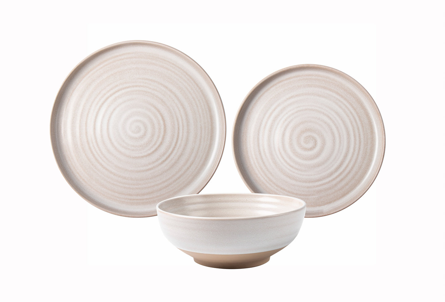 Better Homes & Gardens-Collins Cream Stoneware 12-Piece Dinnerware Set