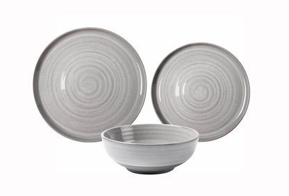 Better Homes & Gardens-Collins Cream Stoneware 12-Piece Dinnerware Set