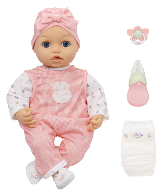 Baby Born My Real Baby Doll Annabell, Blue Eyes: Realistic Soft-Bodied Baby Doll, Kids Ages 3+, Sounds, Drinks & Wets,Cries Tears