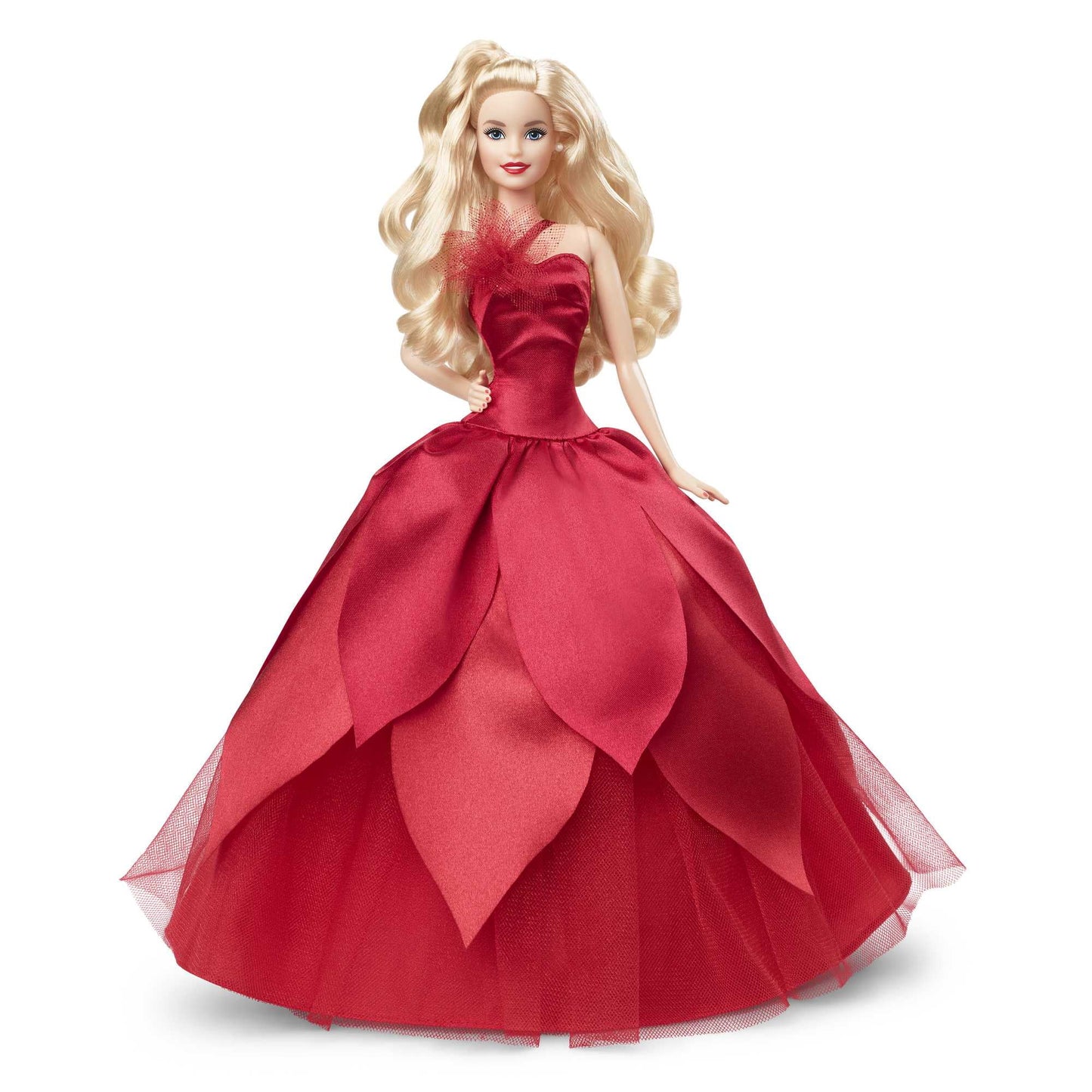 Barbie Signature 2022 Collectible Holiday Doll with Blonde Hair & Poinsettia Gown