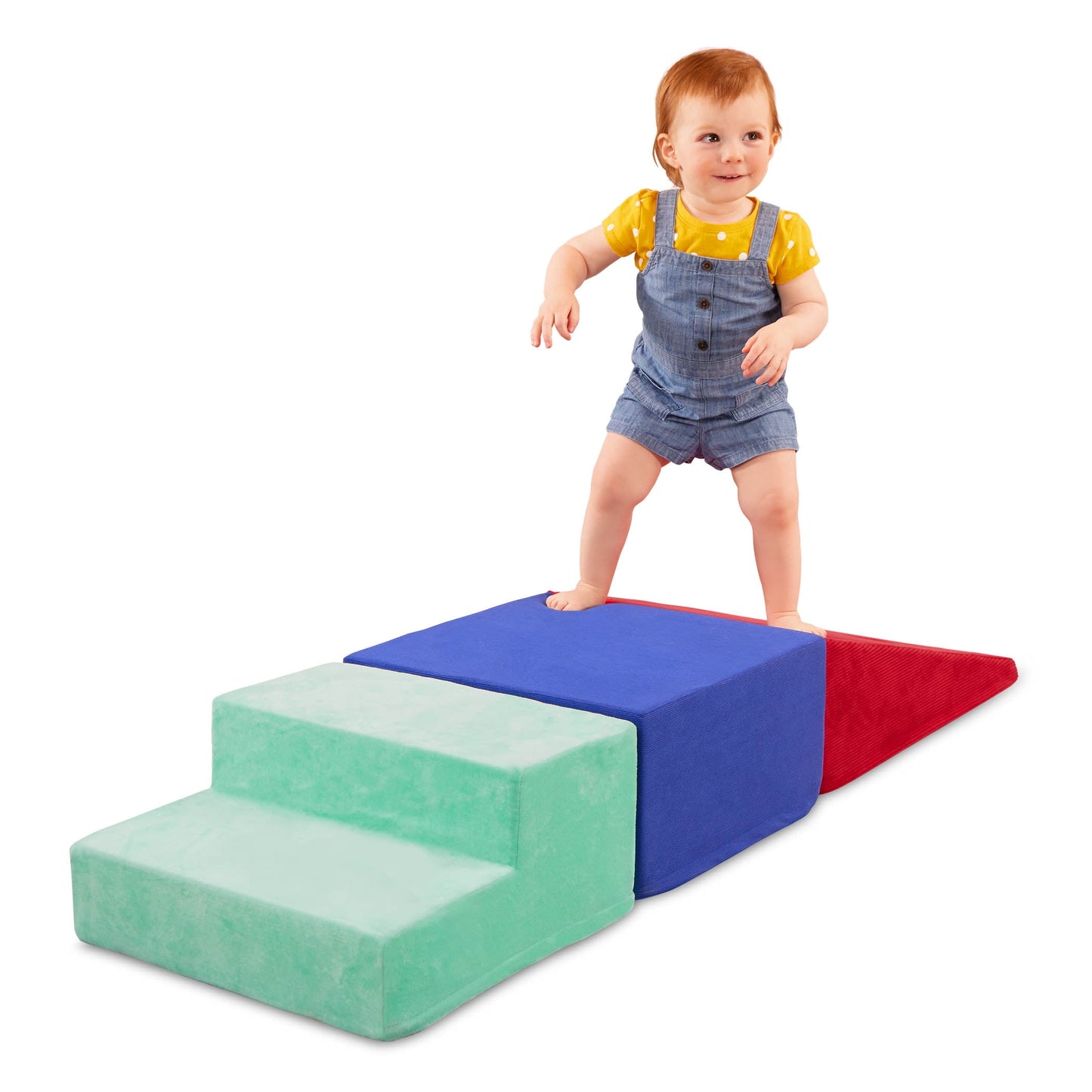 Battat Squishy Stack Climbers 3 Foam Multicolor Play Shapes, Toddler and Preschool Toys