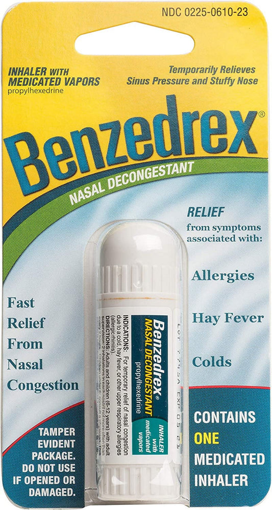 Benzedrex Nasal Decongestant Inhaler (Pack of 3)