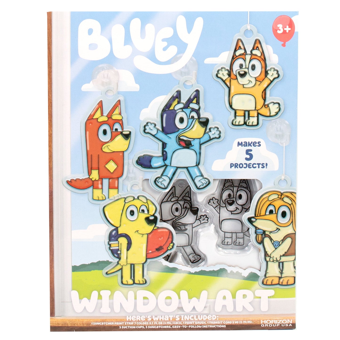 Bluey Window Art, Boys and Girls, Child, Ages 3+