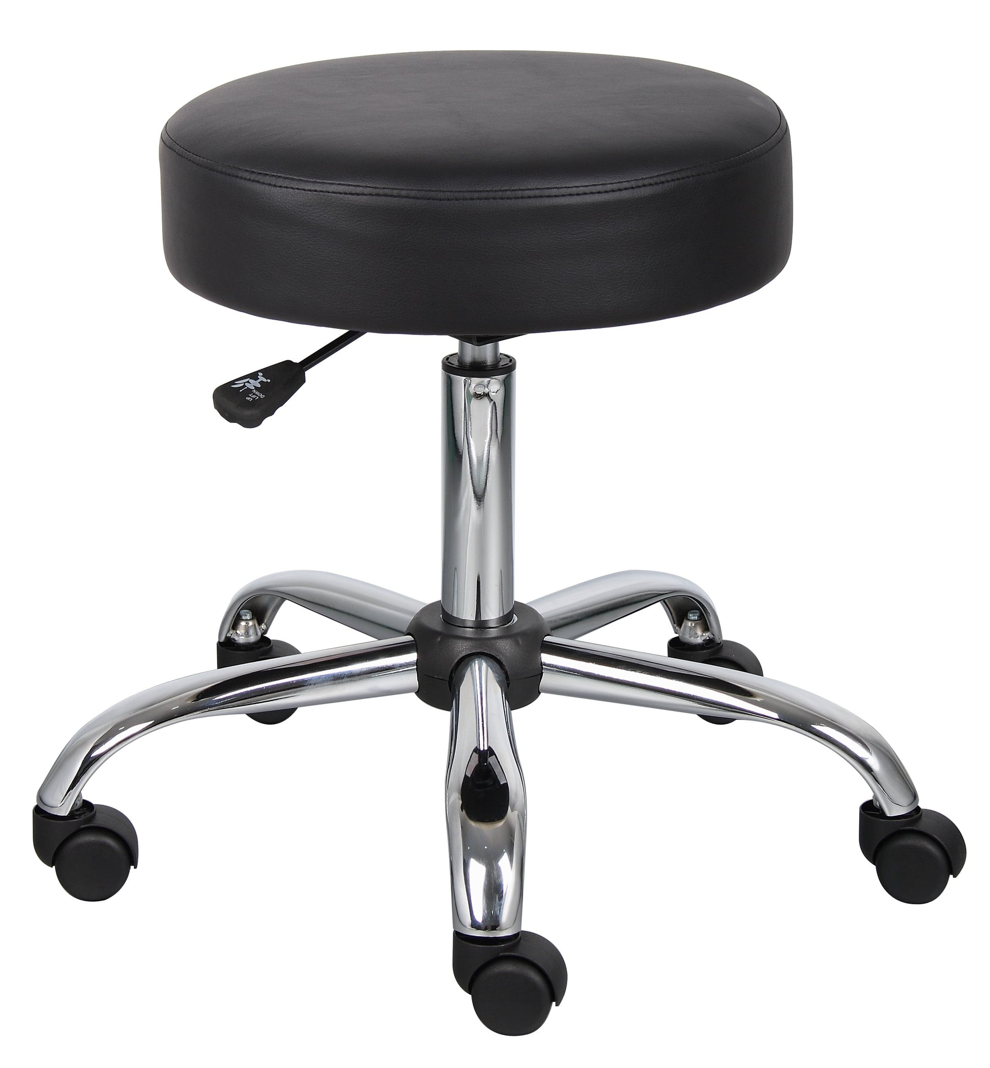 Boss Office & Home Adjustable Medical Spa Rolling Desk Stool, Black