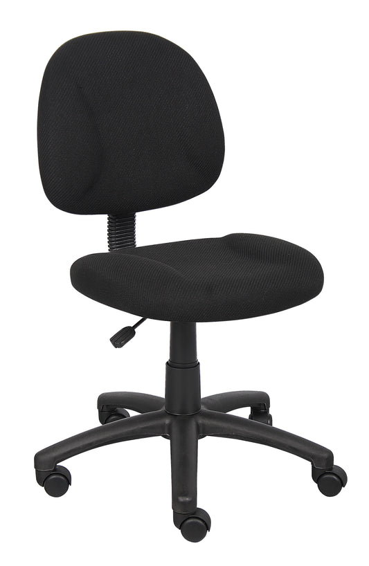 Boss Office & Home B315-BK Beyond Basics Adjustable Office Task Chair without Arms, Black