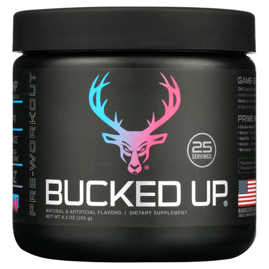 Bucked Up Pre-Workout Powder Supplement, Miami Vice Flavor, 9.3 oz, 25 Servings