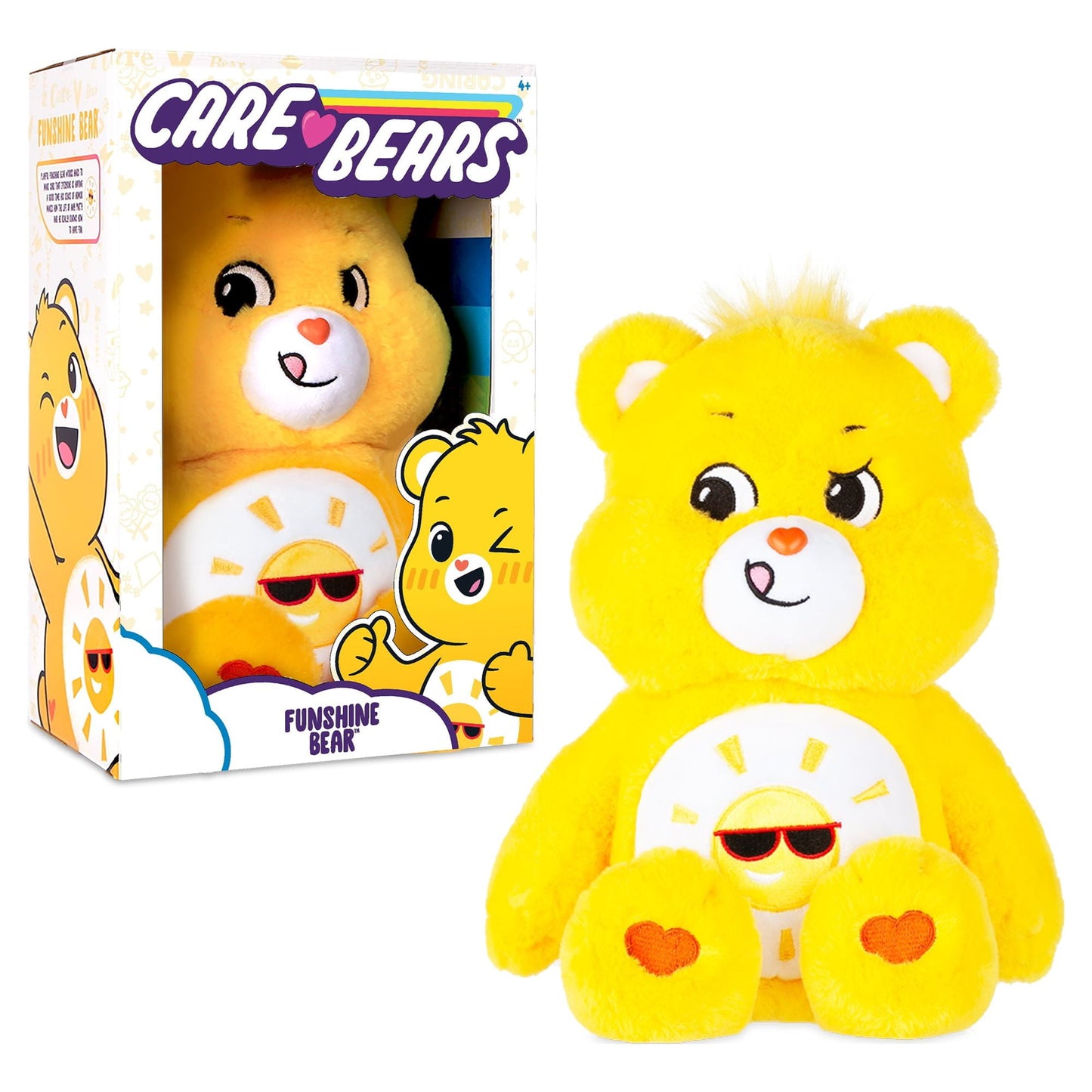 Care Bears 14" Plush - Funshine Bear - Soft Huggable Material!