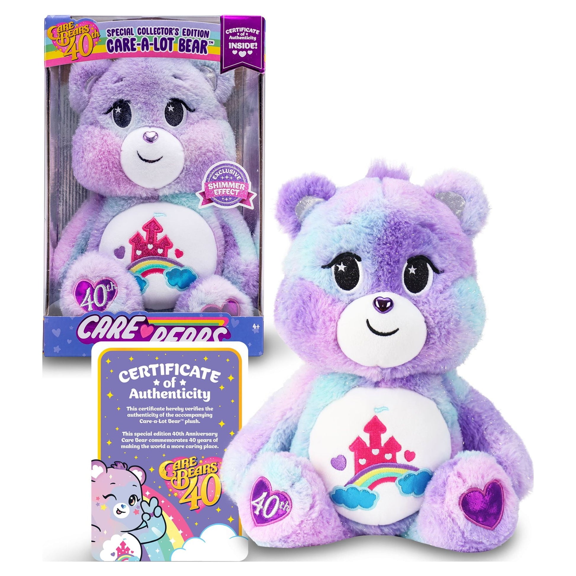 Care Bears Care A Lot Bear 40th Anniversary Plush