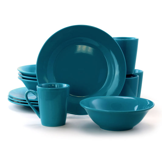 Carlton 12 Peice Dinnerware Set in Blue