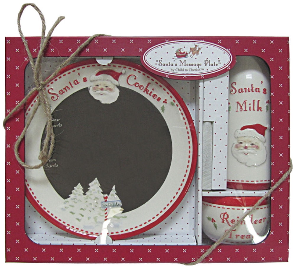 Child To Cherish - Santa's Message Plate Set - Northpole