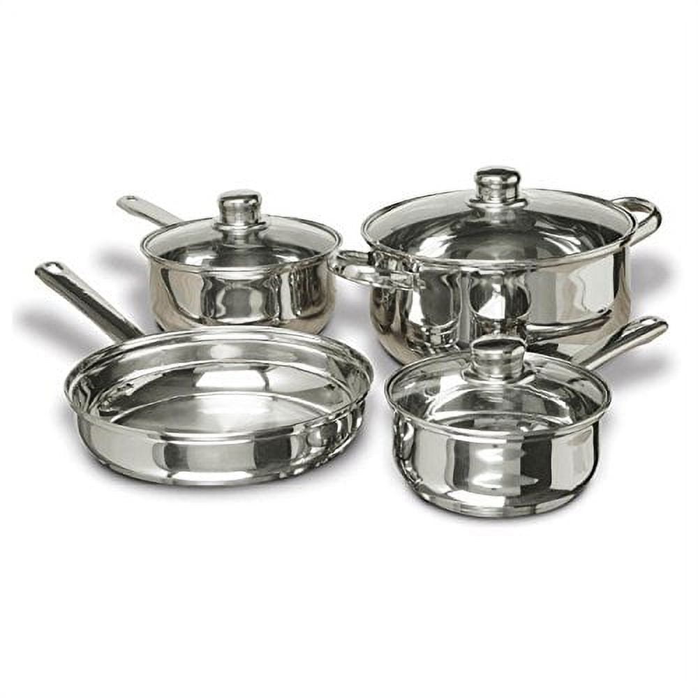 Concord Cookware Sas1700S 7-Piece Stainless Steel Cookware Set, includes Pots and Pans