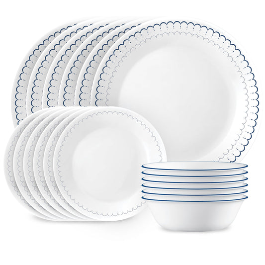 Corelle Caspian Lace 18-piece Dinnerware Set, Service for 6