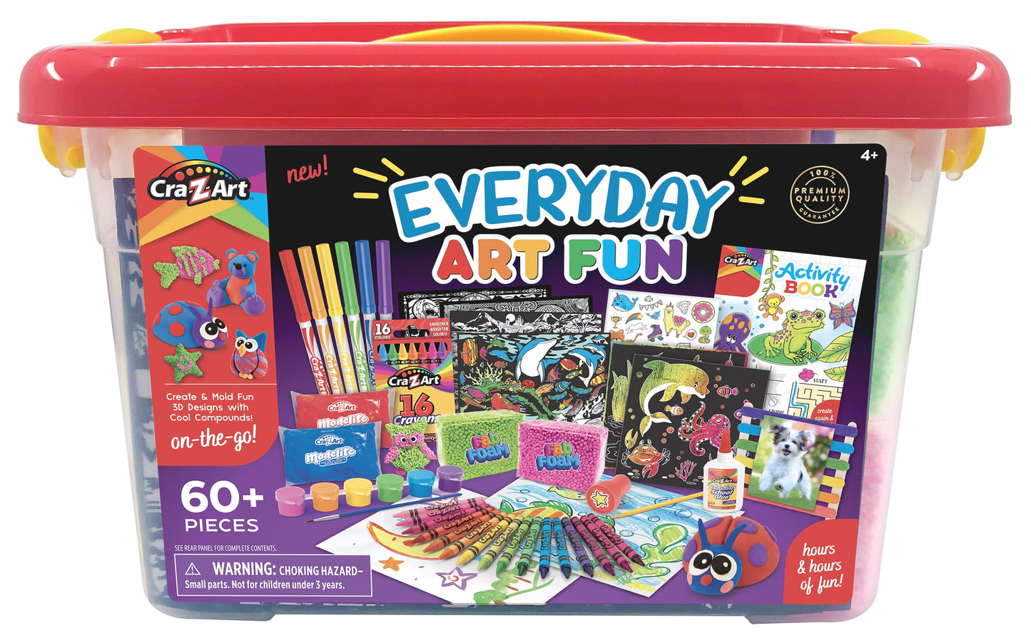 Cra-Z-Art Everyday Art Fun, Multicolor Activity Art Kit, Unisex Ages 4 and up